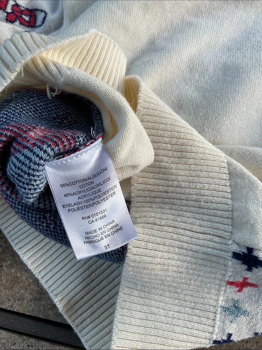 Bluey cream holiday sweater